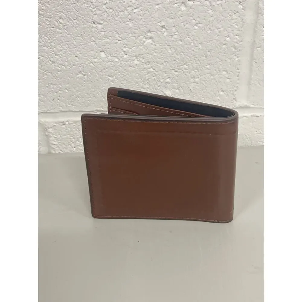 Father's Day Cole Haan Brown Claudio Leather Passcase Wallet Minimalist Classic